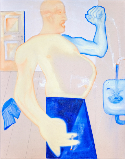 Paul Glaw: I need to be myself, 2021, oil on canvas, 62 x 48 cm 

